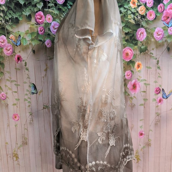 Lace Tunic Short Sleeve Size XL - Picture 5 of 5